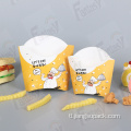 Disposable French Fries Box Potato Chip Packaging Box.
